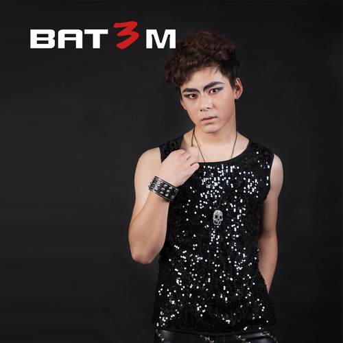 高档夏季身片背心男夜店男DJ模特舞台DS男T台演出服装男修台舞时