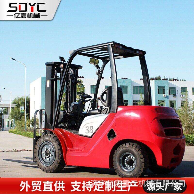 坐驾式小型搬运车电叉车3.降8吨新能源电动叉车定金 2吨四轮叉升