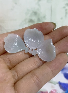 老料器花瓣汉服发簪20片岫玉色L-103