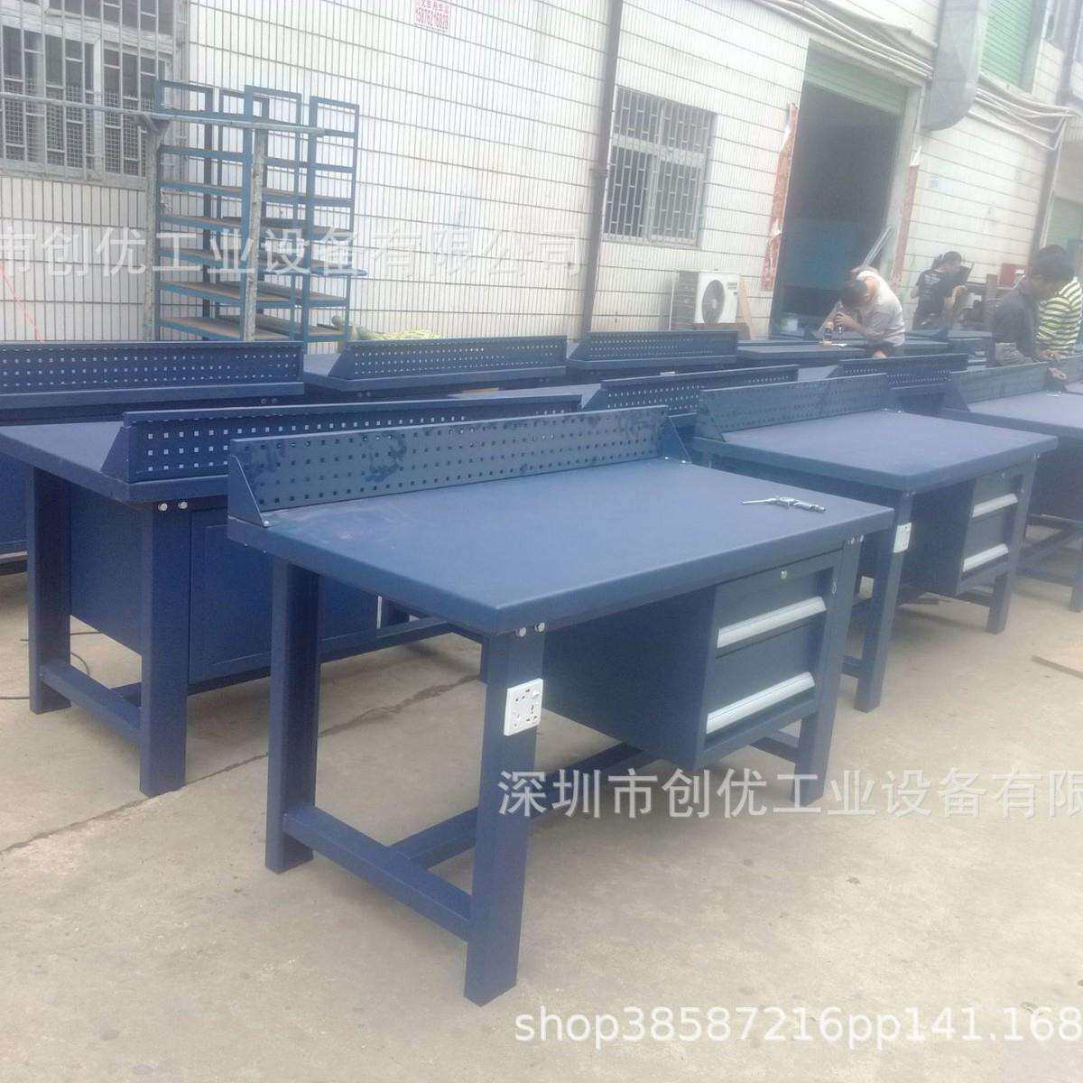 铁板工作台重型台钻桌仪器仪表检修台模具操作装配台机床磨床铁桌
