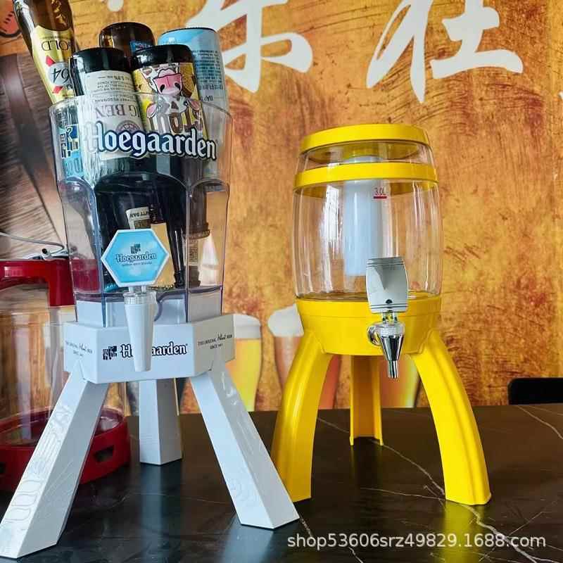 酒炮福佳款带标升网啤红啤酒用23酒炮扎炮KTV用绿酒吧用红3蓝白墨