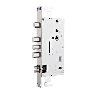 6068 6052全自动电子锁体可带检测开关指纹密码智能锁不锈钢锁芯