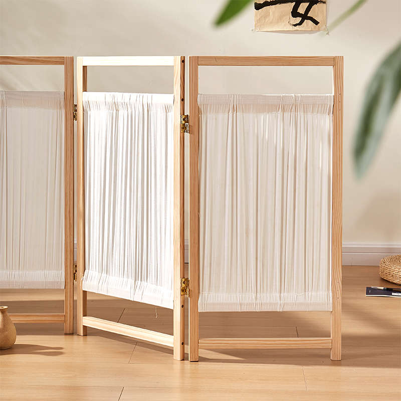 实木屏风入户隔断复古新中式折屏卧室客厅玄关挡板轻著高级感屏风