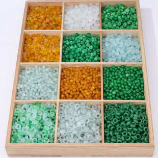 散珠手工万字金钱扣diy制作古风手串项链耳环饰品配件 翡翠混装