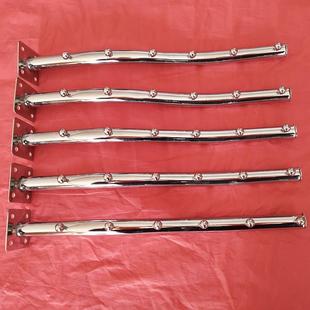 服装店衣服架挂钩墙上挂衣钩壁挂上墙不绣钢色单个正挂衣架展示架