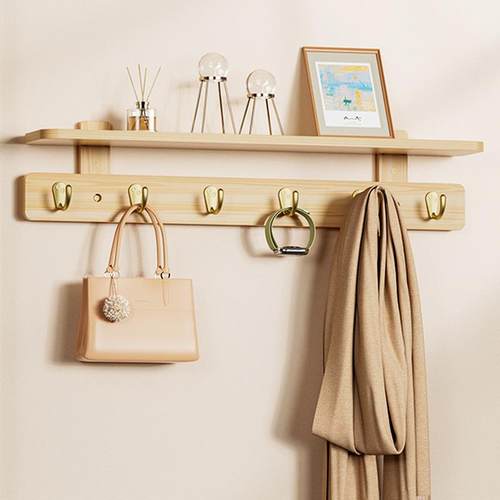 挂衣架墙上置物架壁挂免打孔玄关入户创意挂钩家用进门挂钥匙收纳