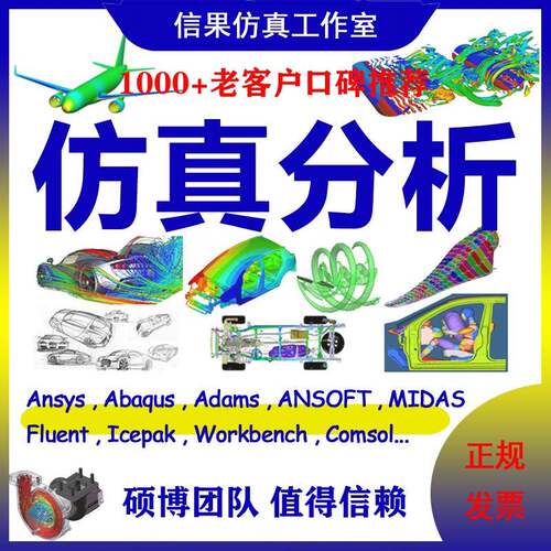 edem仿真/pfc代做模拟flac3d/ansys/abaqus/adams/fluent/comsol