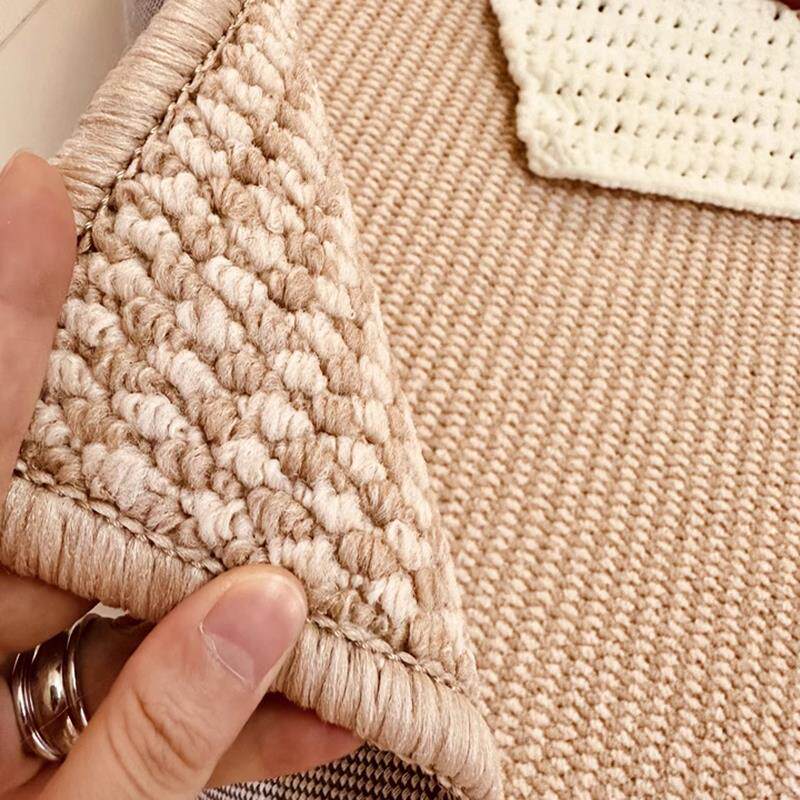 地毯客厅新款彷剑麻地毯黄麻亚麻编织宠物防猫抓地毯摄影棚地垫