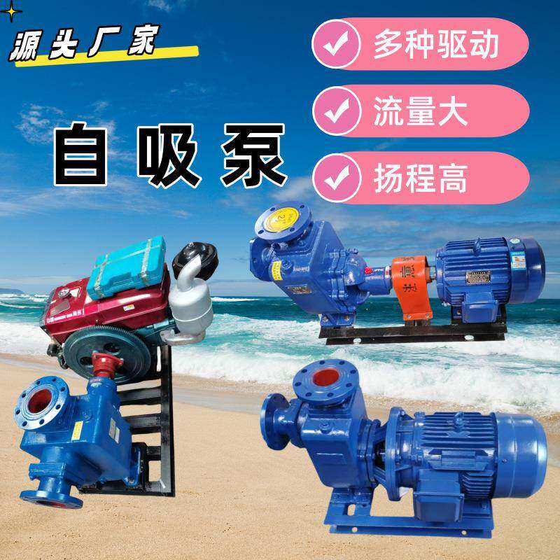 自吸泵ZW污水泵柴油抽水机卧式管道离心泵农田灌溉大流量高扬程