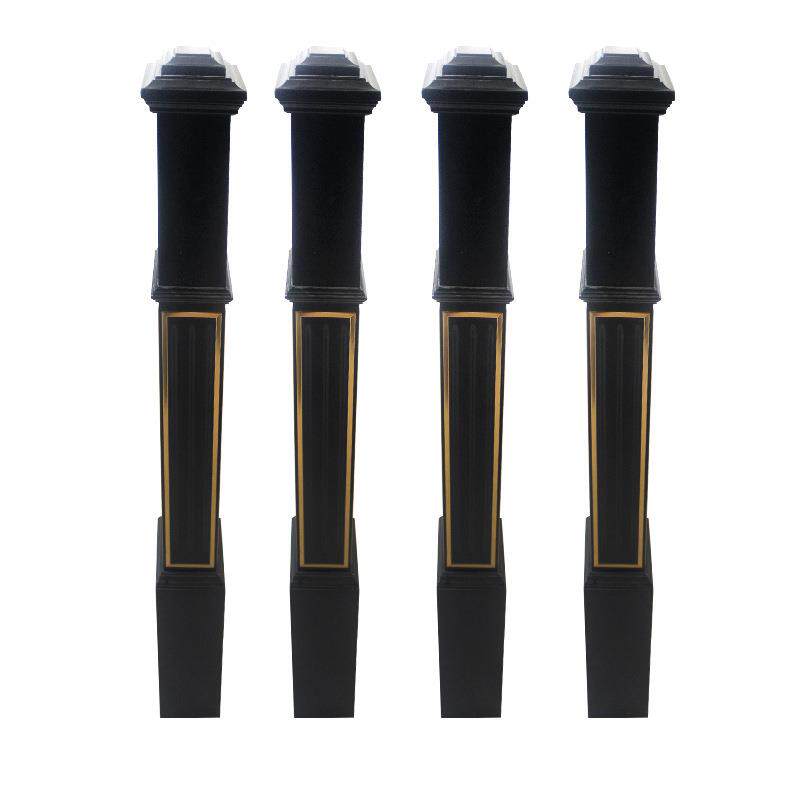 实木楼梯立柱室内护栏栏杆复式楼梯大柱烤漆橡胶木栏杆立柱