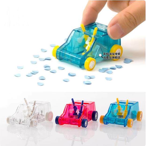 인기있는 학생 용품 미니 데스크탑 스위퍼 연필 부스러기 고무 스위퍼 쓰레기 수거차 푸시 슬라이딩 자동차