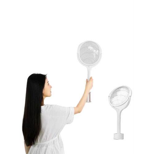 可伸缩折叠电蚊拍充电式家用2024年新款灭蚊拍电苍蝇打蚊子灯网拍