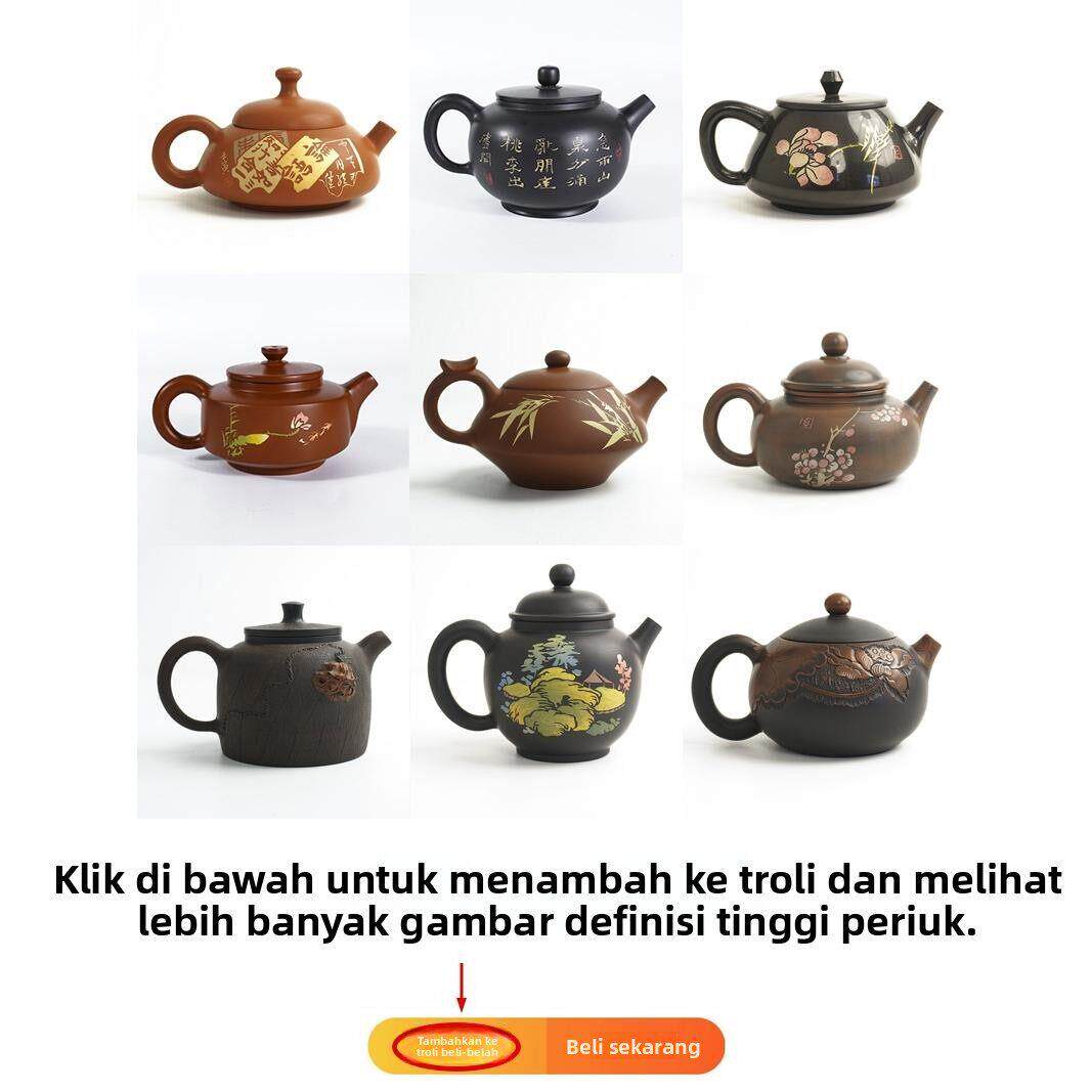 建水紫陶柴烧壶云南纯手工覆古白泥茶具直销功夫茶紫砂黑陶瓷西施