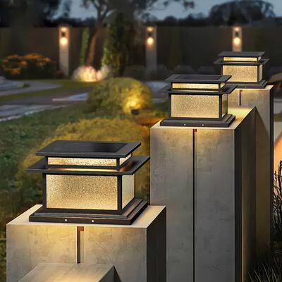 柱头默认项灯太灯阳能门柱围墙户外墅庭院大门式门口柱子院别子新