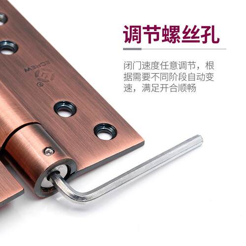 亿固自门合页ECREW亿双向出门合页木由门外开自动关门内铰链不锈