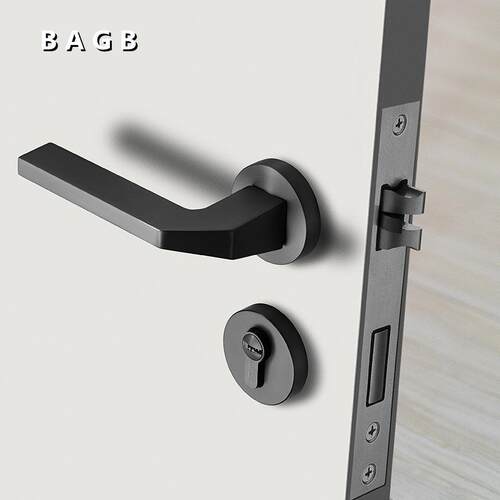 BAGB磁吸门锁室内卧室房门锁房间木门锁家用静音分体锁磁吸静音