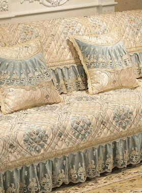 欧式布艺防滑简约四季通用沙发垫沙发套全包套装套夏全盖巾罩