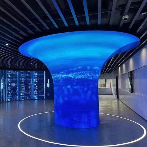 led软屏室内户外圆环弧形显示屏LED柔性屏厂家直供广告创意展示屏