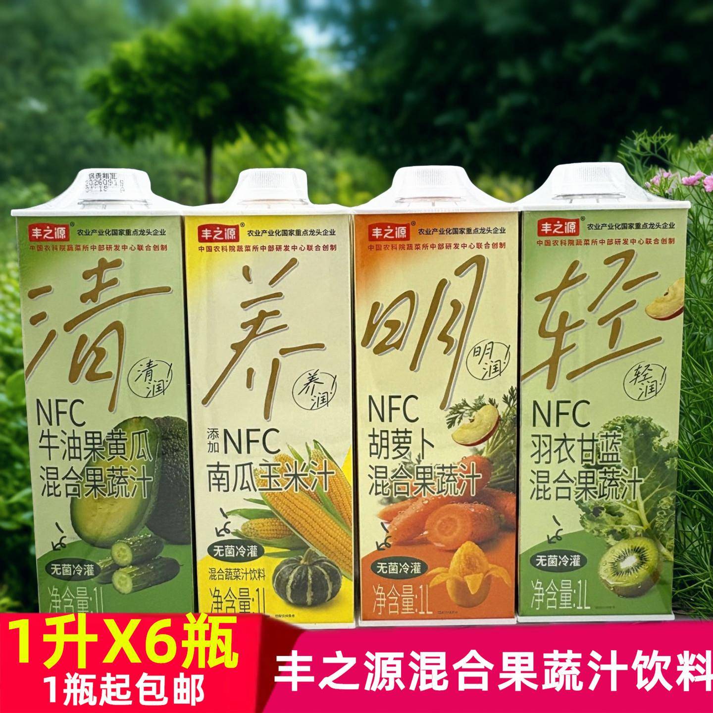 丰之源牛油果黄瓜混合果蔬汁南瓜玉米汁胡萝卜羽衣甘蓝混合果蔬汁