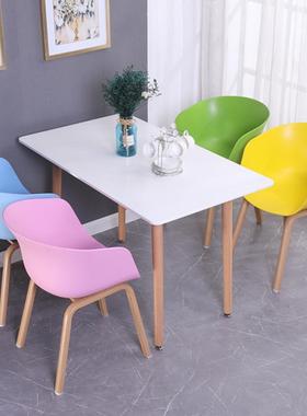 网红家用休闲ZNX餐椅代塑铁艺围椅带扶手料靠背久坐现舒服谈洽椅