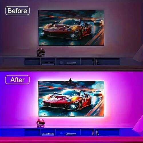 TV电视同屏氛围灯智能流光显示器灯带三色同步rgbLED幻彩电竞电脑