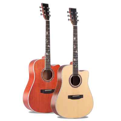 41寸民木谣云吉他桃花芯全单吉他原无品牌/声吉他单板杉吉他guita