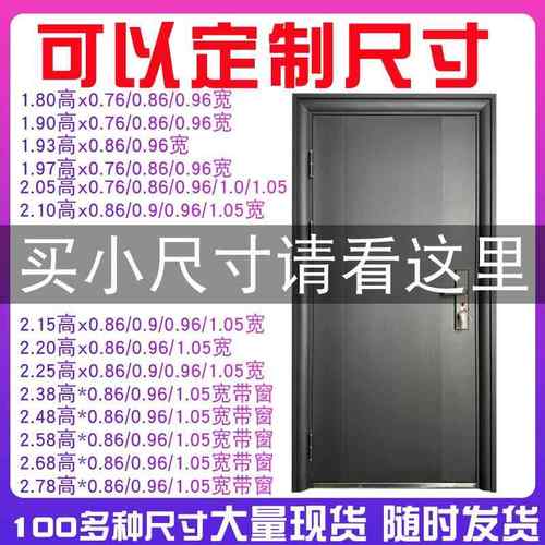 钢质门出租房门小尺寸防盗门定制门工程门进户门入户门单门子母门
