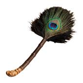 手工孔雀毛拂尘家用茶桌清洁除尘孔雀羽毛除尘掸除尘神器