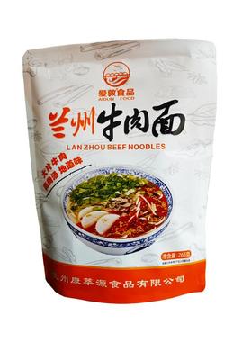 爱敦兰州牛肉面拉面含汤料带肉非油炸面速食袋装甘肃产兰州拉面