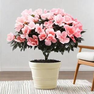 福建龙岩小桃红粉色杜鹃花优选盆栽花卉室内阳台四季开花家居粉嫩