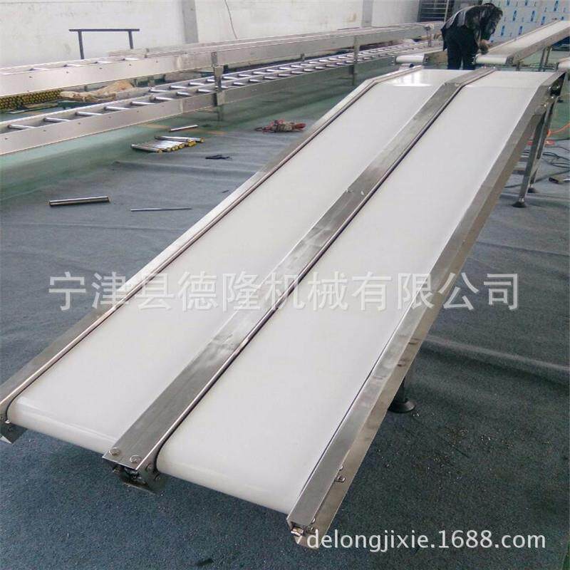 移动升降皮带输送机 自动化生产线输送机 纸箱装卸格挡输送带
