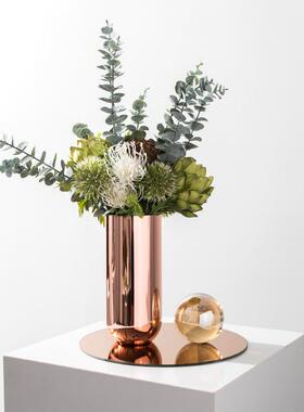 仿真花摆设客厅高端轻奢餐桌摆花酒店样板间卧室现代简约花艺摆件