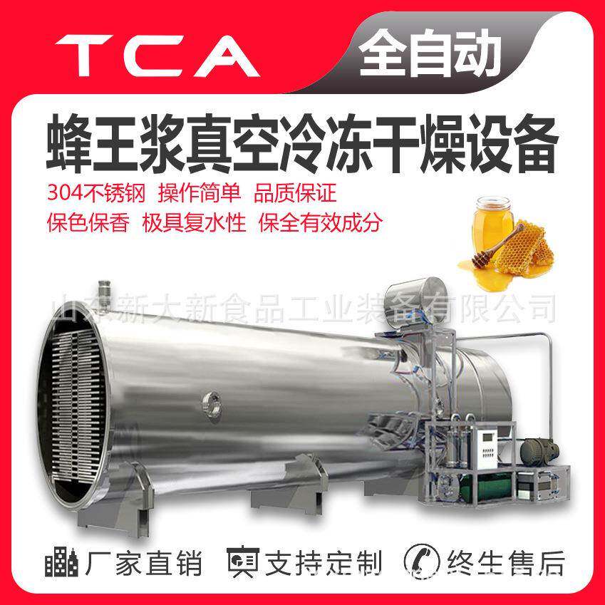 DF100蜂王浆真空冷冻干燥设备工厂直供商用真空冷冻干燥机新大