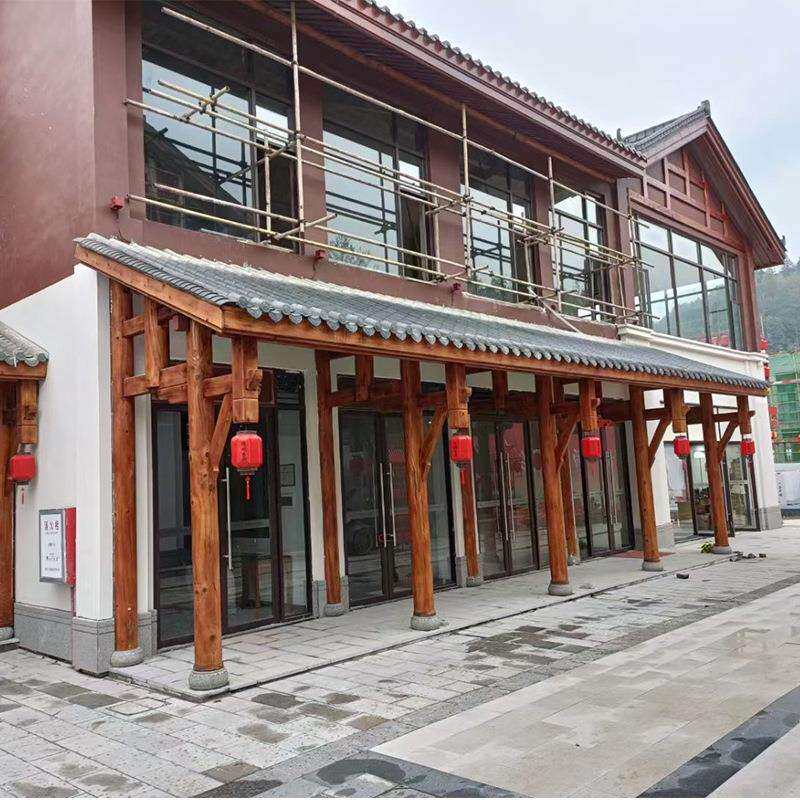 古建门楼仿古牌楼亭子美丽乡村牌坊庭院牌坊度假村山庄门楼