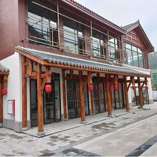 古建门楼仿古牌楼亭子美丽乡村牌坊庭院牌坊度假村山庄门楼