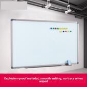 120 带框磁性钢化玻璃白板挂式 办公教学家用写字黑板定做 包邮