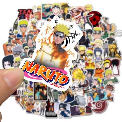 50pcs Cartoon Naruto Stickers Cool Naruto Waproof Sticker Lu