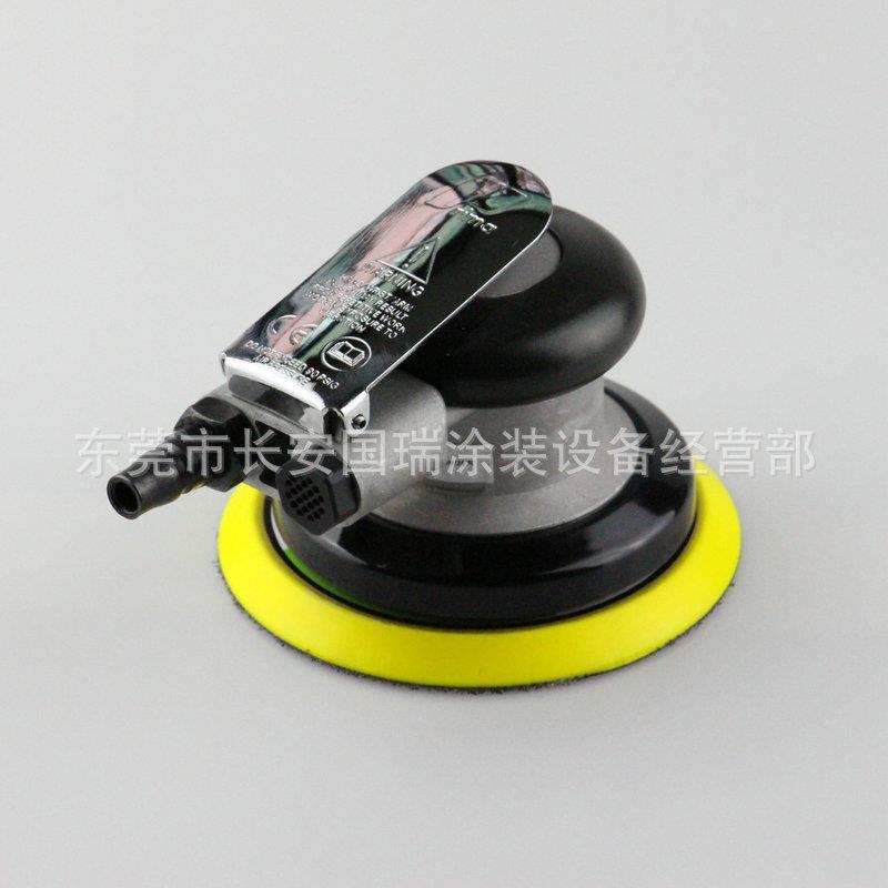 家具底漆气动5寸圆盘打磨机 木器气动抛光机 木工气动打磨机