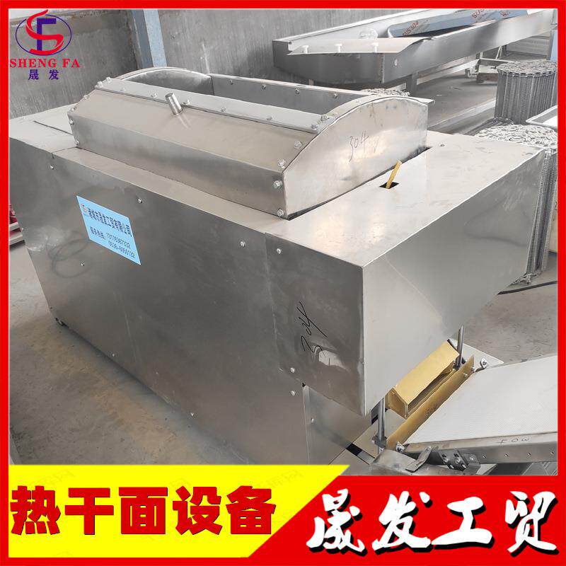 晟发全自动碱面条蒸煮流水线 自动翻锅煮面机 双锅型煮面机