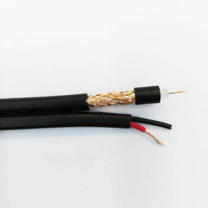 RG59+RVVB2*0.5视频电源组合线75-4电源一体线 CCTV2+1同轴电缆