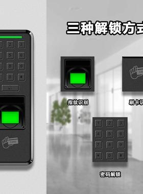 Esee-A20y指纹别门禁玻系统刷卡密码指纹门禁系统搭配A20璃门磁识