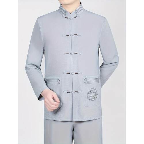 R 49453 Chinese Style Collar Jacket 中式立领外套 跨境欧