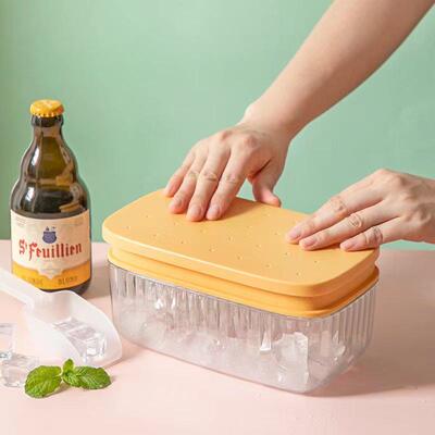 Press Ice Cube Tray, Home-use Ice Mold, Silicone Ice Cube St