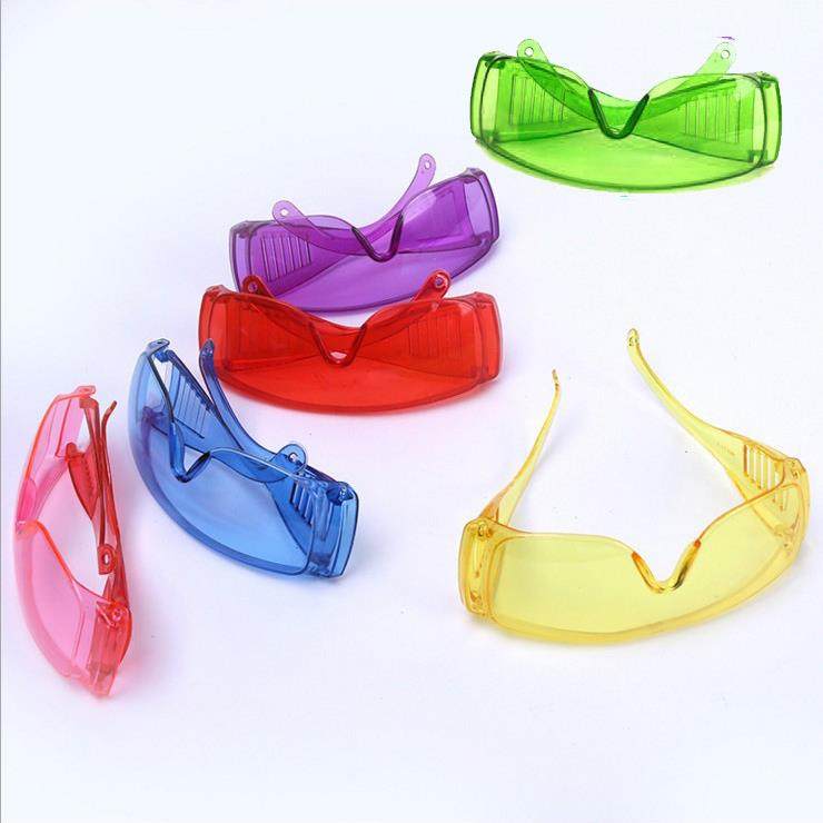 彩色百叶窗护目镜防飞溅防风沙夜店表演防护眼镜飞沫防护镜安全镜