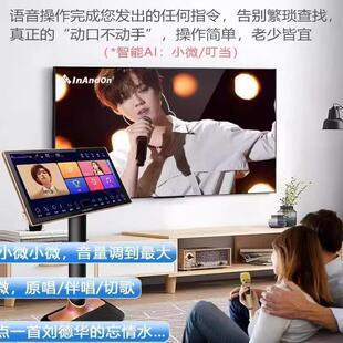 InAndOn音王点歌机D90家庭KTV触摸话筒家用卡拉OK歌一体机 2025款