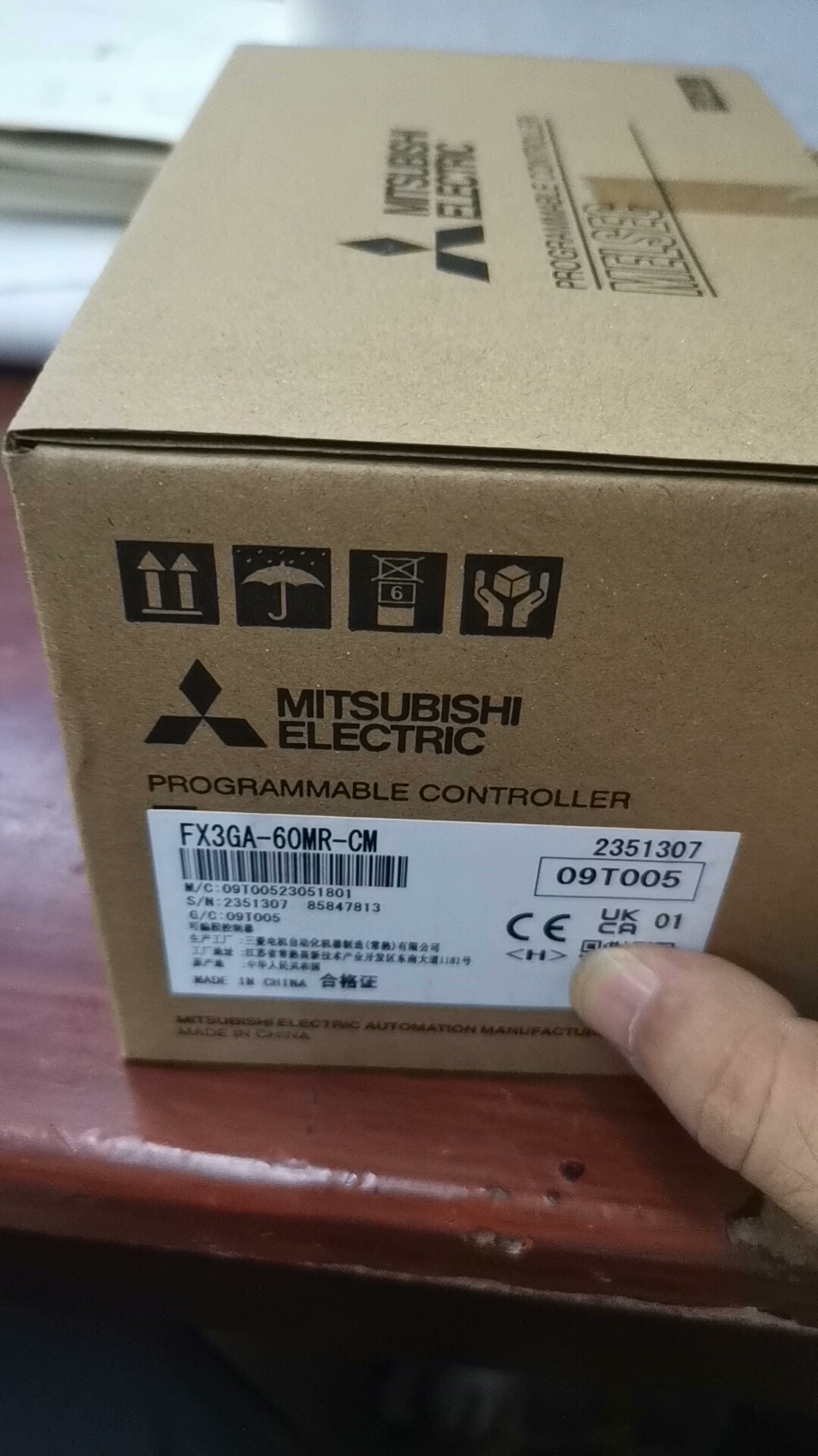 三菱PLC全新原装正品FX3GA一60MR一CM，未开封，目