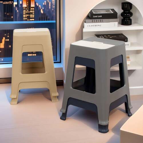 高端轻奢料塑厅凳子超厚家凳用熟胶凳餐桌高凳风客方见详情凳子工