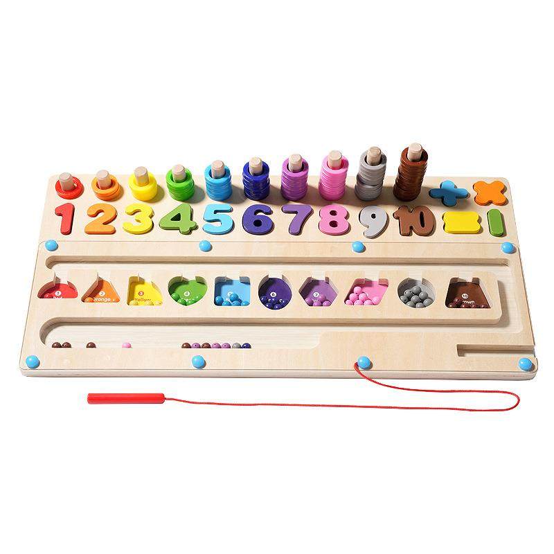 对数板运计19296笔迷宫走游戏儿童制磁性数量颜位色数分类算数积,玩具/童车/益智/积木/模型,其它玩具,淘宝优惠券,粉丝福利购,淘宝优惠卷