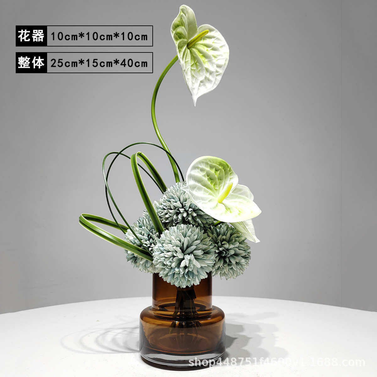 客厅摆摆设假物现代绿摆件假植花植花餐桌样板房仿真仿真装饰花艺