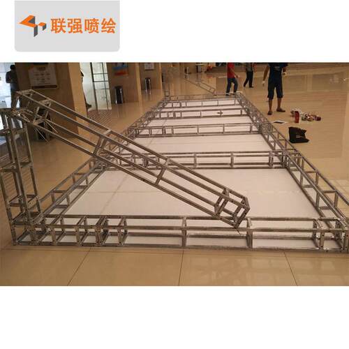 厂家制作热镀锌方管桁架广告布喷绘 婚庆舞台抗风抗雨展示桁架